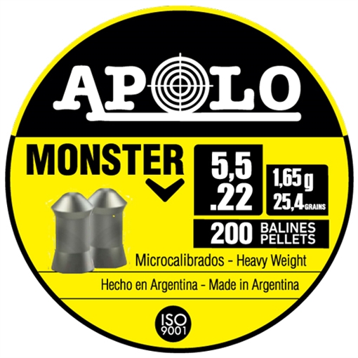 Picture of Hatsan Apolo Monster Air Rifle Pellets 22 Cal 25.4 gr 200/ct E19931