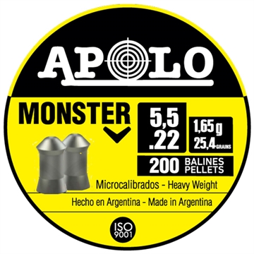 Picture of Hatsan Apolo Monster Air Rifle Pellets 22 Cal 25.4 gr 200/ct E19931