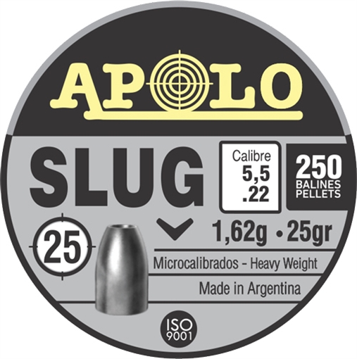 Picture of Hatsan Apolo Slug Air Rifle Pellets .22 Cal 25 gr 250/ct E19301