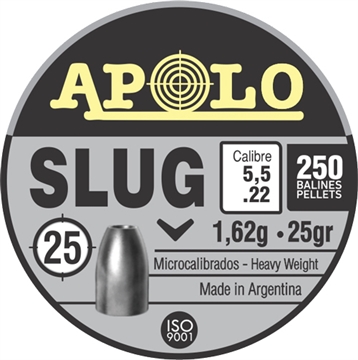 Picture of Hatsan Apolo Slug Air Rifle Pellets .22 Cal 25 gr 250/ct E19301