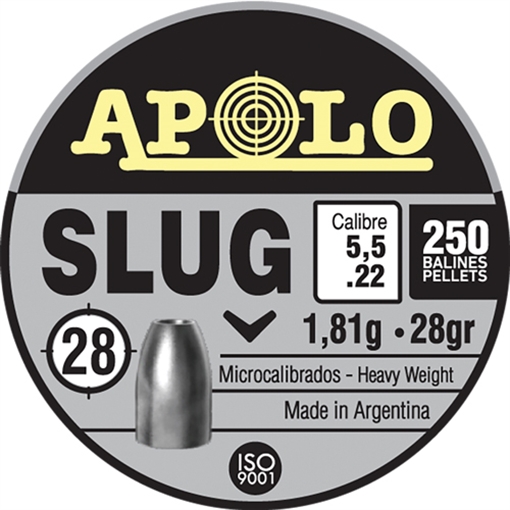 Picture of Hatsan Apolo Slug Air Rifle Pellets .22 Cal 28 gr 250/ct E19302