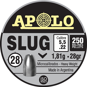 Picture of Hatsan Apolo Slug Air Rifle Pellets .22 Cal 28 gr 250/ct E19302