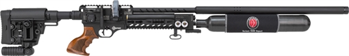 Picture of HATSAN FACTOR SNIPER LONG 22 PCP RIFLE 21RD MAGAZINE BLACK HGFactorSniper-L22
