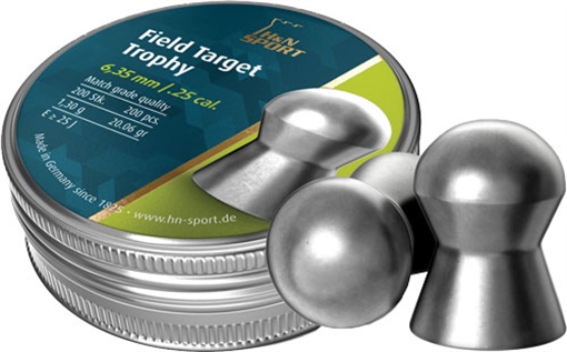 Picture of H&N Field Target Trophy Lead Pellets .25 cal. 20.06 Grain 200 Count 92106350003