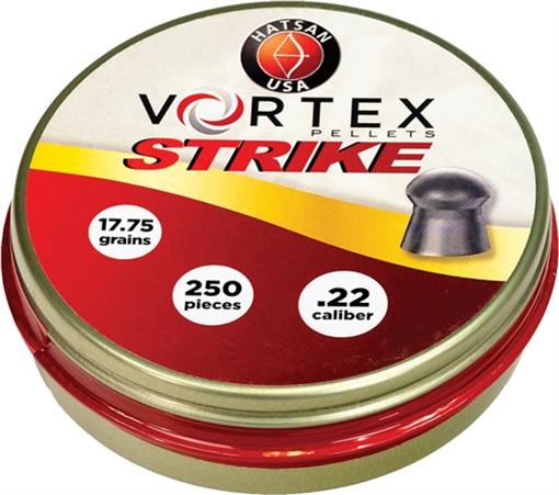 Picture of Hatsan USA Vortex Strike Pellets 22Cal Lead Domed 250 Pellets HA90641