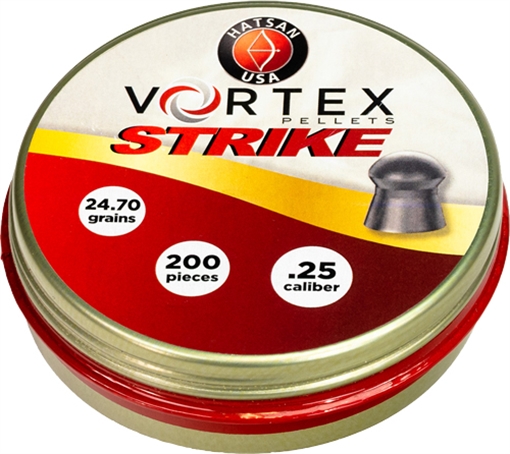 Picture of Hatsan USA Vortex Strike Pellets 25Cal Lead Domed 200 Pellets HA90642