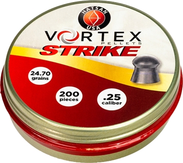 Picture of Hatsan USA Vortex Strike Pellets 25Cal Lead Domed 200 Pellets HA90642