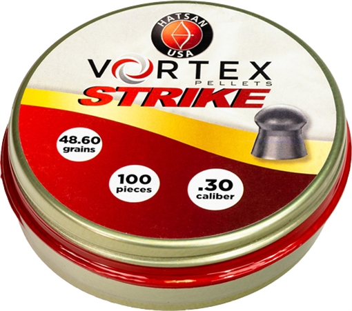 Picture of Hatsan USA Vortex Strike Pellets 30Cal Lead Domed 100 Pellets HA90643