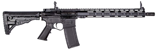Picture of ET ARMS OMEGA RIA 5.56 16IN BBL 15" MLOK CARBON FIBER BUFFER TUBE ATI STOCK 30RND FLIP UP SIGHTS ETAGOMEGA556ML15