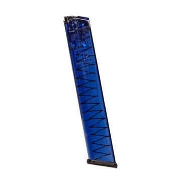 Picture of ELITE TACTICAL SYSTEMS BLUE GLOCK 17 31RD 9MM POLY MAG- FITS GLOCK 17 19 26 34 GLK-18BLU GLK-18BLUBG