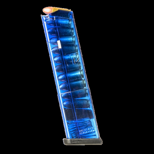 Picture of Elite Tactical Systems (ETS) Glock 43 Handgun Magazine BLUE 9mm Luger 12/rd GLK-43-12BLU