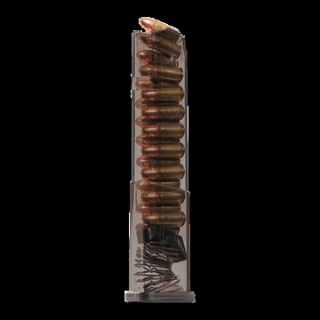 Picture of Elite Tactical Systems Carbon Smoke Handgun Magazine for Glock 43x/48 9mm Luger 19/rd SMK-GLK-43X-19 SMKGLK43X19