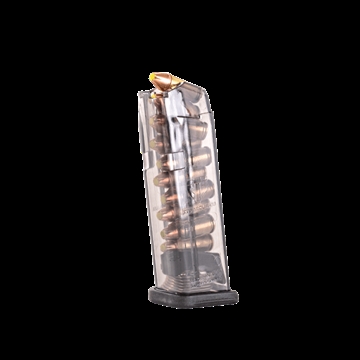Picture of Elite Tactical Systems Group Elite Tactical Systems Group, Magazine, 9MM, 10 Rounds, Fits Glock 19/26, All Generations, Polymer, Clear GLK-19-10