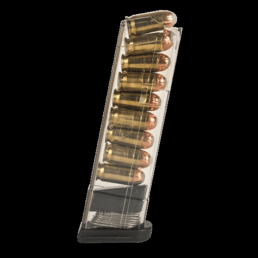 Picture of ETS Group Pistol Mags 9rd Extended 380 ACP Compatible w/Glock 42 Clear Polymer GLK429