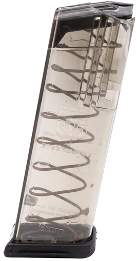 Picture of Elite Tactical Systems Group Elite Tactical Systems Group, Magazine, 9MM, 15 Rounds, Fits Glock 19/26, All Generations, Polymer, Clear GLK-19 GLK19