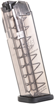 Picture of ETS Group Pistol Mags 10rd Limited 9mm Luger Compatible w/ Glock 17/19/26/45/18/19X/34 Smoke Polymer SMKGLK1710