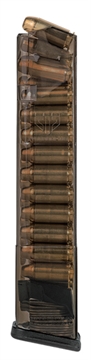 Picture of ETS Group Pistol Mags 24rd Extended 40 S&W Compatible w/Glock 22/23/24/27/35 Gen1-4 Clear Polymer GLK22170