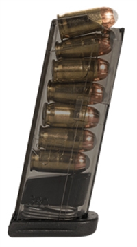 Picture of Elite Tactical Systems Group Magazine, 380 ACP, 7 Rounds, Fits Glock 42, Carbon Smoke SMK-GLK-42 SMKGLK42