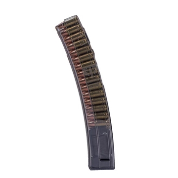Picture of ETS Group Pistol Mags 30rd Standard 9mm Luger Compatible w/ HK MP5/MP5K/94/SP89/SP5K Smoke Polymer SMKHKMP530