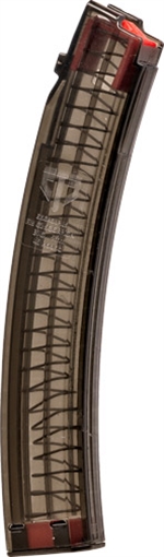 Picture of Elite Tactical Systems Group Magazine, Gen 2, 9MM, 40 Rounds, Fits All CZ Scorpion Generations, Polymer Construction, Translucent Carbon Smoke SMK-CZEVO-40G2