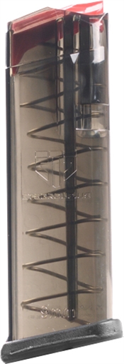Picture of Elite Tactical Systems Smoke Series Glock Handgun Magazine for Glock 19/19X/26 9mm Luger 10/rd SMK-GLK-19-10 SMKGLK1910
