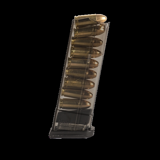 Picture of Elite Tactical Systems Group Magazine, 9MM, 9 Rounds, Fits Glock 43, Carbon Smoke SMK-GLK-43-9 SMKGLK439
