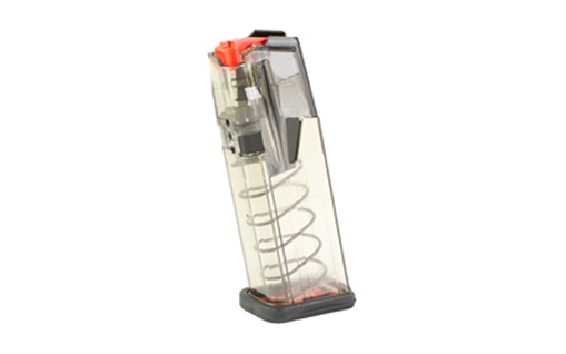 Picture of Elite Tactical Systems Group OMEGA Magazine, 9MM, 15 Rounds, Fits Glock 19/26, Hardened Steel Feedlips, Polymer, Clear OMG-GLK-19 OMGGLK19