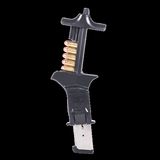 Picture of ETS Group ETSCAM45 C.A.M Mag Loader Double & Single Stack Style made of Polymer with Black Finish for 45 ACP Pistols ETSCAM45 ETSCAM-45