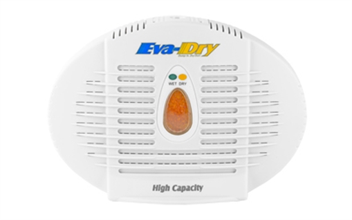 Picture of Eva-Dry 500, Dehumidifier, 500 Cubic Inches, Perfect for Small Spaces Such as: Range Bags, Closets, Cabinets, Cars, Gun Safes, and Others, Optional Hook for Hanging, White E-500