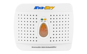 Picture of Eva-Dry 333, Dehumidifier, 333 Cubic Inches, Perfect for Small Spaces Such as: Range Bags, Closets, Cabinets, Cars, Gun Safes, and Others, Optional Hook for Hanging, White E-333