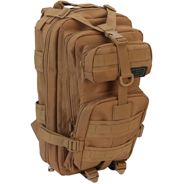 Picture of Evolution Outdoor Assault Pack, Tactical Backpack, Polyester, Padded Straps, MOLLE Webbing, Hook and Loop Panel, Coyote 51315-EV
