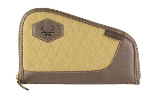Picture of Evolution Outdoor President Series, Pistol Case, Fits Most Handguns Up to 12", Cotton Duck Canvas and Brown Fleece Lining Construction, Brown 44377-EV