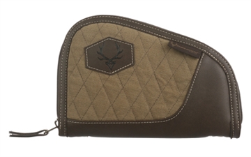 Picture of Evolution Outdoor President Series, Pistol Case, Fits Most Handguns Up to 8", Cotton Duck Canvas and Brown Fleece Lining Construction, Brown 44376-EV