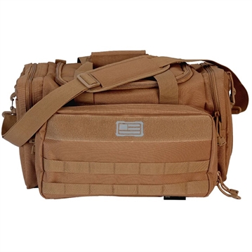 Picture of Evolution Outdoor Range Bag, Polyester, MOLLE Webbing, Hook and Loop Panel, Large Main Compartment with Multiple Exterior Zipper Compartments, Coyote 51313-EV