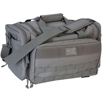 Picture of Evolution Outdoor Range Bag, Polyester, MOLLE Webbing, Hook and Loop Panel, Large Main Compartment with Multiple Exterior Zipper Compartments, Gray 51314-EV