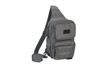 Picture of Evolution Outdoor Shoulder Sling Pack, Tactical Bag, Polyester, Padded Shoulder Strap, Adjustable, MOLLE Webbing, Gray 51317-EV