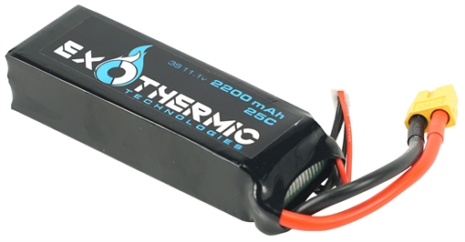 Picture of Exothermic Technologies Spare Battery Black 11.1 Volts Lithium Polymer 2200 mAh BATTERY2200