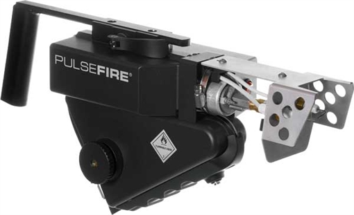 Picture of Exothermic Technologies Pulsefire UBF Green Powder Coated Aluminum/Brass/Viton 25ft Flame Range 16" Includes Battery/Battery Charger PFUBF