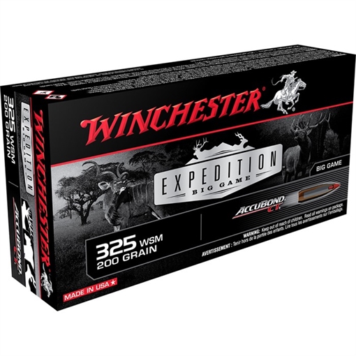 Picture of Winchester 325 WSM 200GR NOSLER ACCUBOND CT 20/BOX S325WSMCT