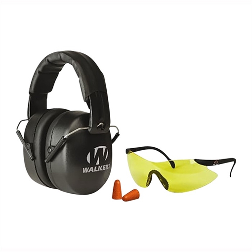 Picture of Walkers Game Ear EXT FOLDING RANGE EAR MUFF & GLASSES/PLUGS COMBO GWP-FM3GFP