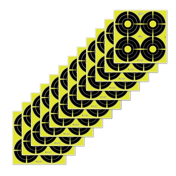 Picture of EZ-Aim Splash Reactive Target SPOT Paper Hanging 12" x 12" Black/Yellow 12 PK 15218