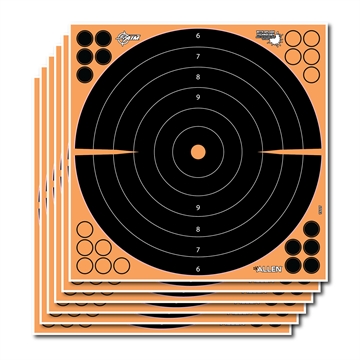 Picture of EZ-Aim Splash Reactive Self-Adhesive Paper Black/Orange 16" Bullseye 5 Pack 15227