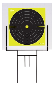 Picture of EZ-Aim Portable Range Target Stand Black Steel 18" W x 19" H Includes 2 Adhesive Targets 15309