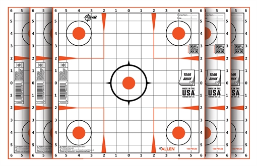 Picture of EZ-Aim Sight-In Grid Paper Self-Adhesive 12" x 12" Orange/White 100 Per Pack 15333100