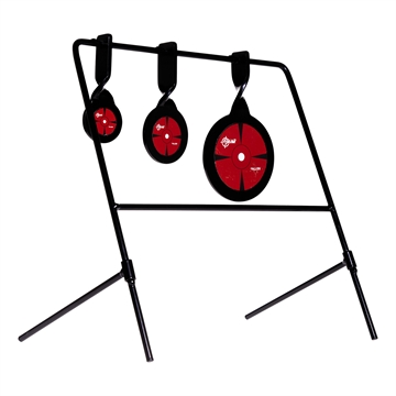 Picture of EZ-Aim Triple Deflector Spinner Target System Rimfire .22 Cal. & Air Guns 10.75"W x 12.5"H - Black/Red 15403