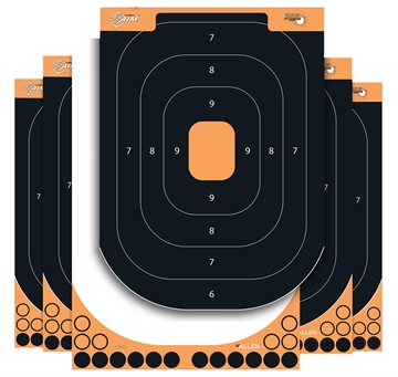 Picture of EZ-Aim Splash Reactive Self-Adhesive Paper Black/Orange 12.50"x18.25" Silhouette 25 Pack 1550125