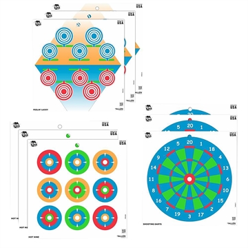 Picture of EZ-Aim Plinking The Day Away Paper Works w/Handgun/Shotgun/Airsoft Gun/BB Guns/Pellet Gun 12 x 12 12 Pack 15638