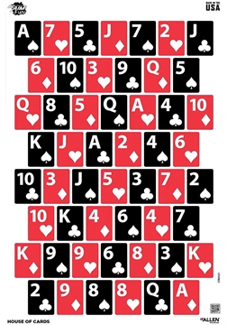 Picture of EZ-Aim Get Your Game On Wall Paper Works w/Handgun/Shotgun/Airsoft Gun/BB Guns/Pellet Gun 12 x 18 Black/Red/White 8 Pack 15642