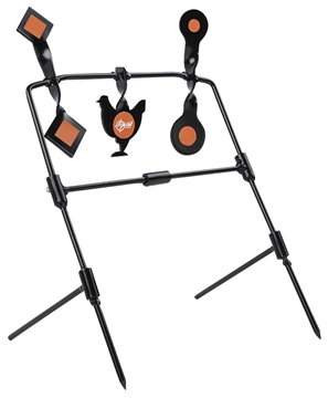 Picture of EZ-Aim Rimfire & Airgun Target Kit Black/Orange Steel Standing 15665