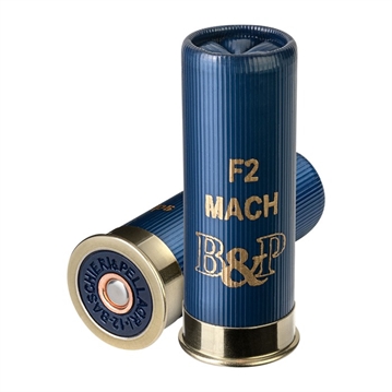 Picture of Baschieri & Pellagri Cartridge MACH LV 12 GAUGE 2-3/4'' 1OZ #8 SHOT 250/CASE 12B1F2L8